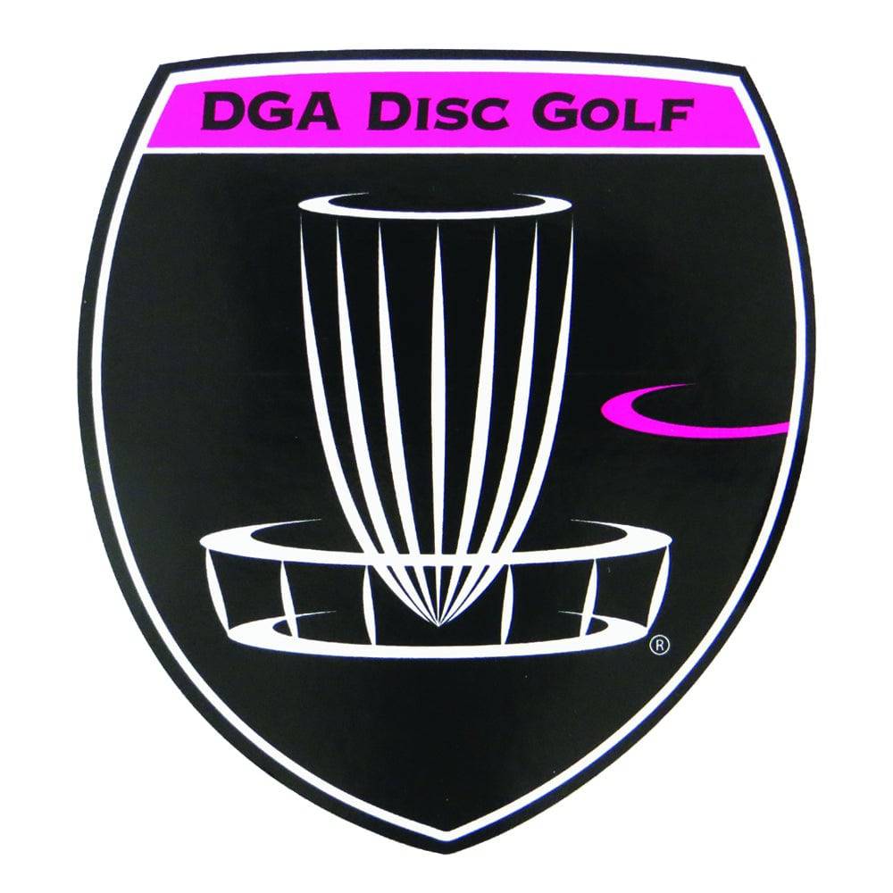 DGA Accessory Pink DGA Shield Logo Sticker