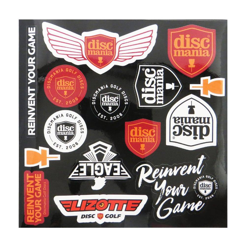 Discmania Accessory Black Discmania Sticker Sheet