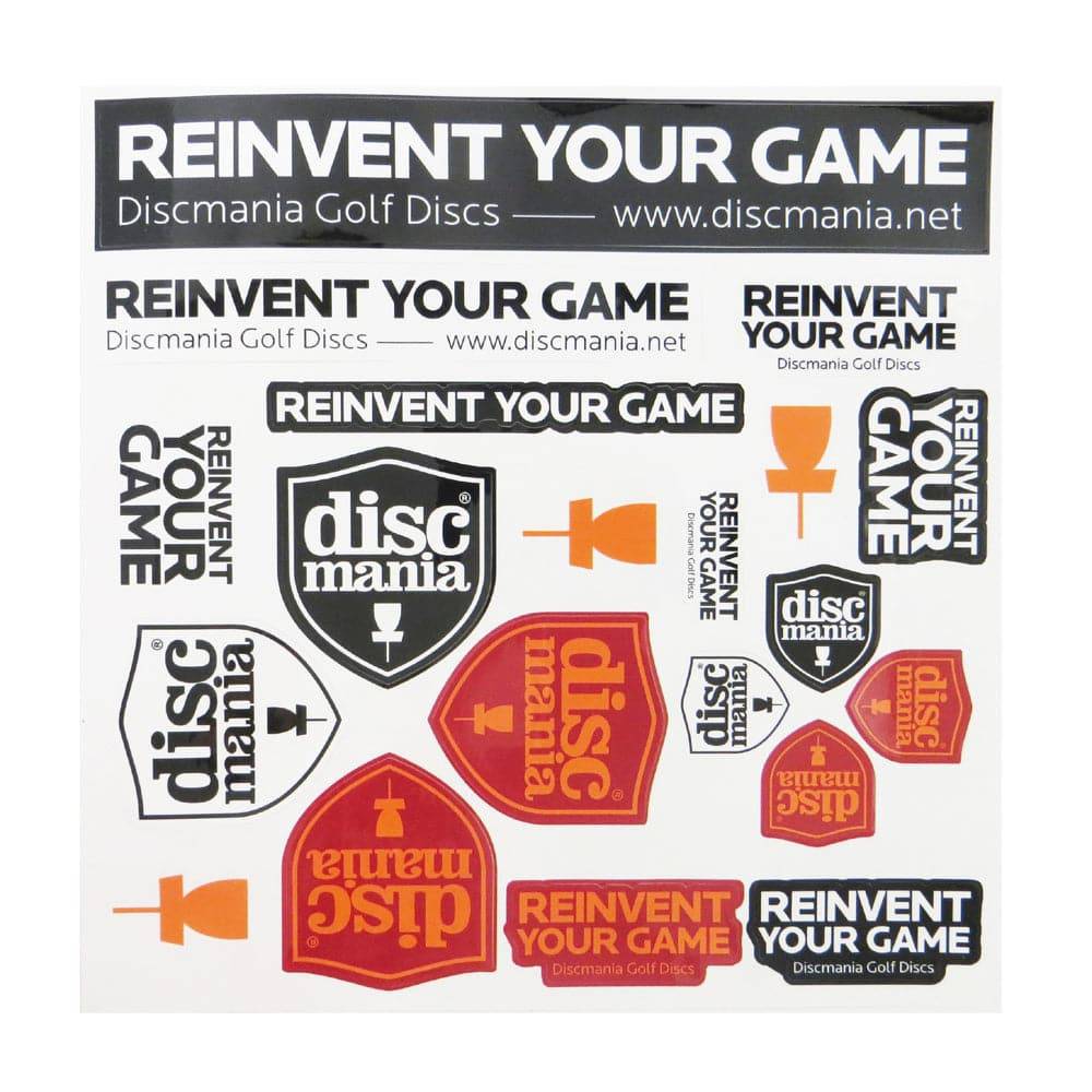 Discmania Accessory White Discmania Sticker Sheet