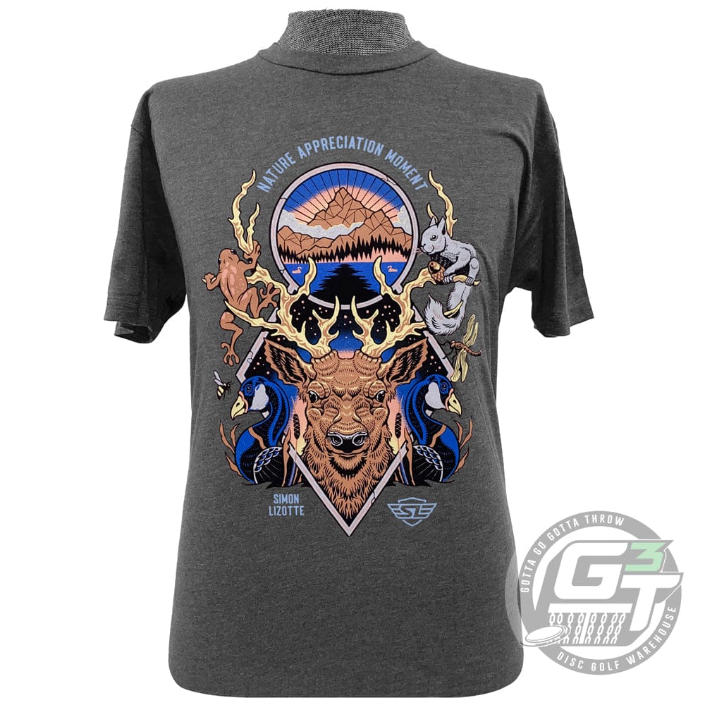 Discmania Apparel M / Heather Gray Discmania Simon Lizotte Nature Appreciation Short Sleeve Disc Golf T-Shirt