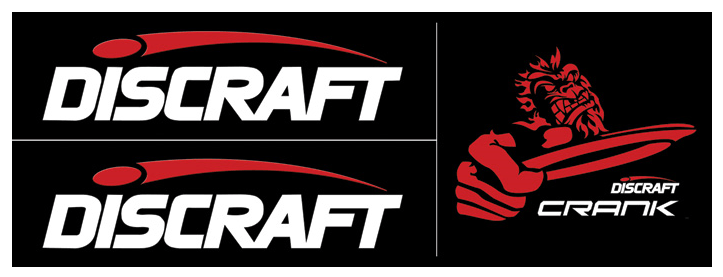 Discraft Accessory Discraft Crank Design Tri-Panel Sticker Sheet