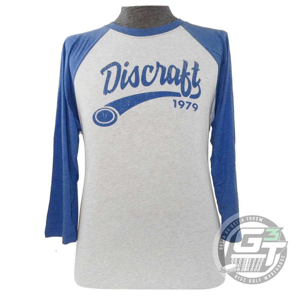 Discraft Apparel M / White Discraft Vintage 3/4 Sleeve Disc Golf T-Shirt