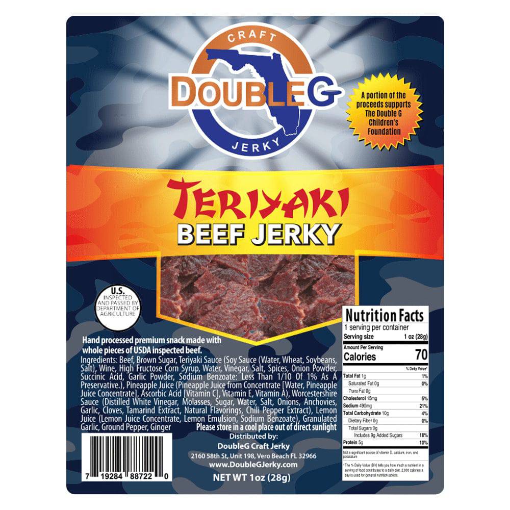 Double G Craft Jerky Accessory 1.0 ounce Double G Craft Beef Jerky - Teriyaki