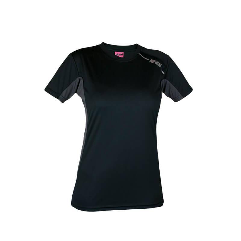 DUDE Ladies Disc Golf Pro Tour Tech Short Sleeve Performance Disc Golf T-Shirt - Gotta Go Gotta Throw