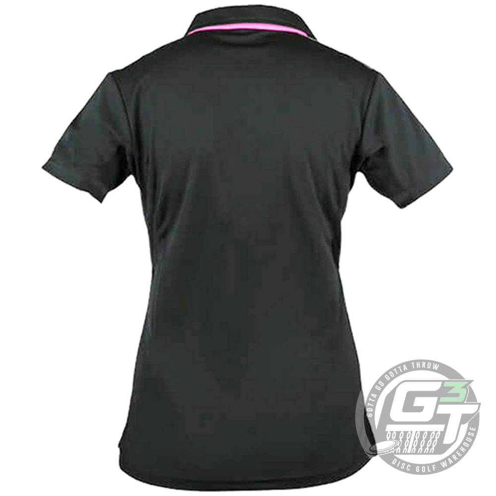 DUDE Ladies Pro Short Sleeve Performance Disc Golf Polo Shirt - Gotta Go Gotta Throw