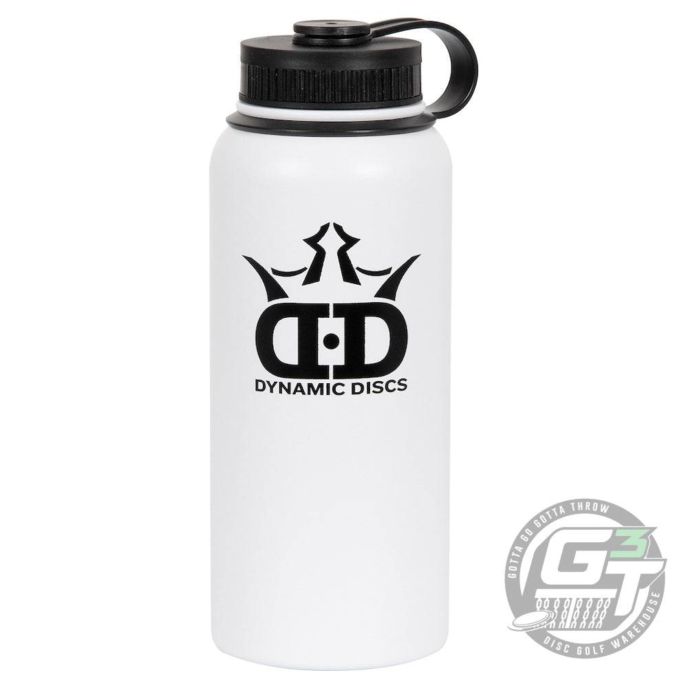 Dynamic Discs Accessory White Dynamic Discs Logo 32 oz. Stainless Steel Insulated Water Bottle