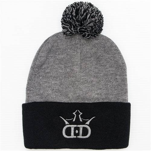 Dynamic Discs DD Logo Knit Pom Beanie Winter Disc Golf Hat - Gotta Go Gotta Throw