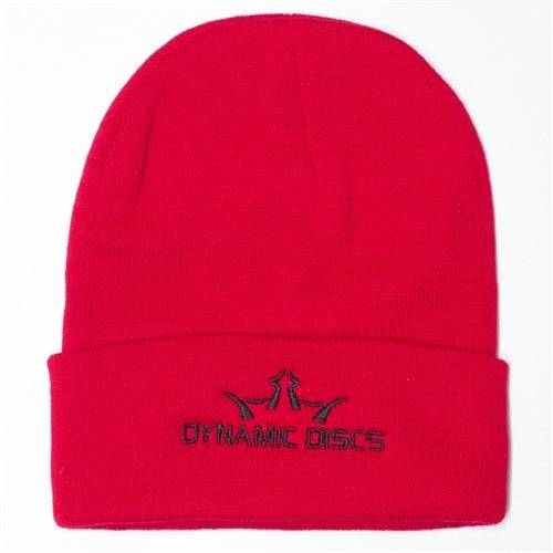 Dynamic Discs King D's Logo Knit Beanie Winter Disc Golf Hat - Gotta Go Gotta Throw