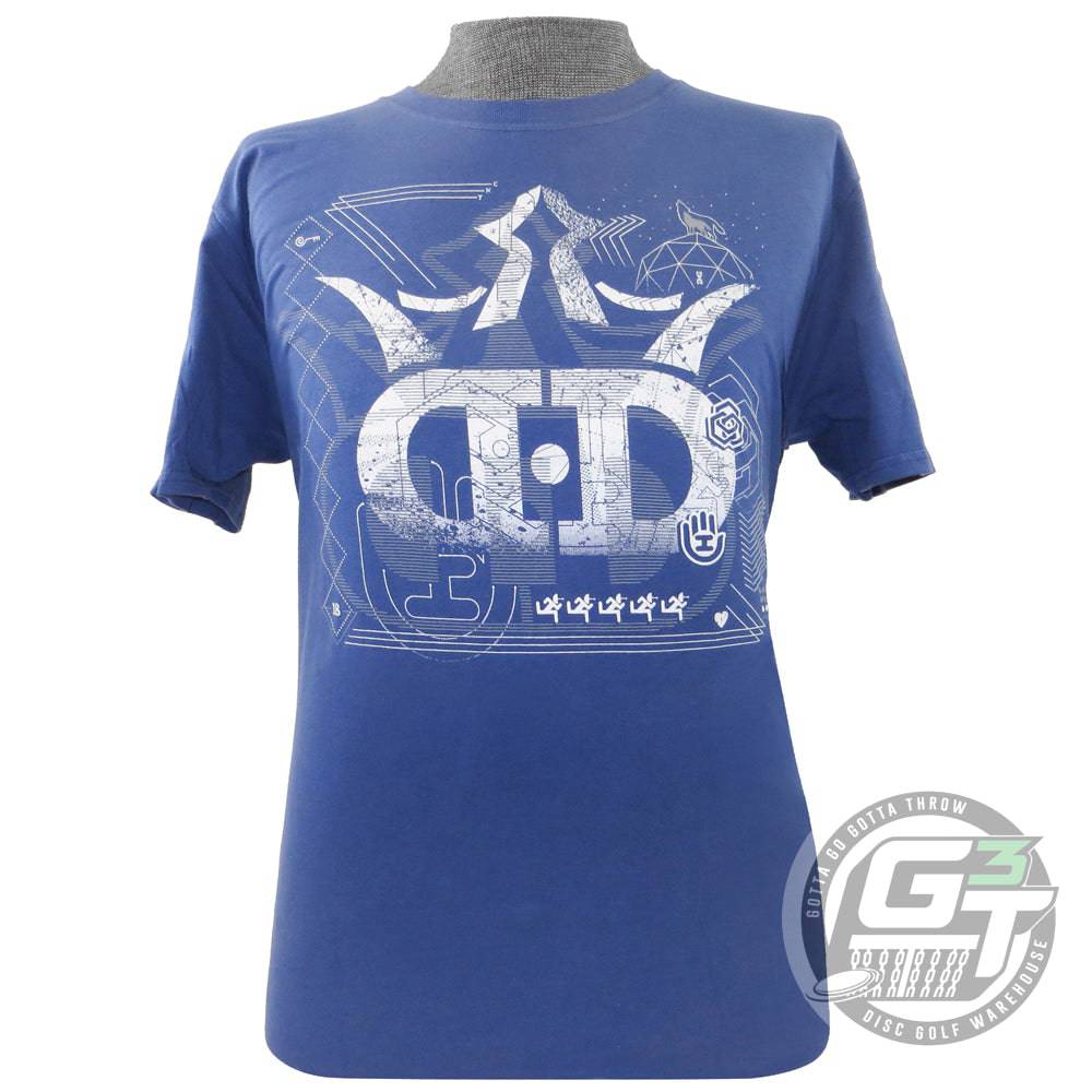 Dynamic Discs Apparel M / Blue Dynamic Discs Lone Wolf Short Sleeve Disc Golf T-Shirt