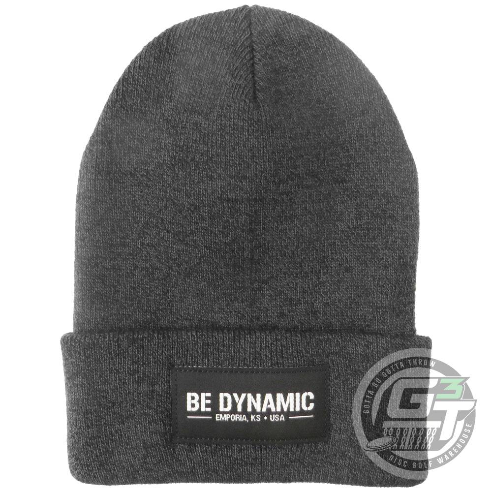 Dynamic Discs Apparel Heather Black Dynamic Discs Patrol Cuff Knit Beanie Winter Disc Golf Hat