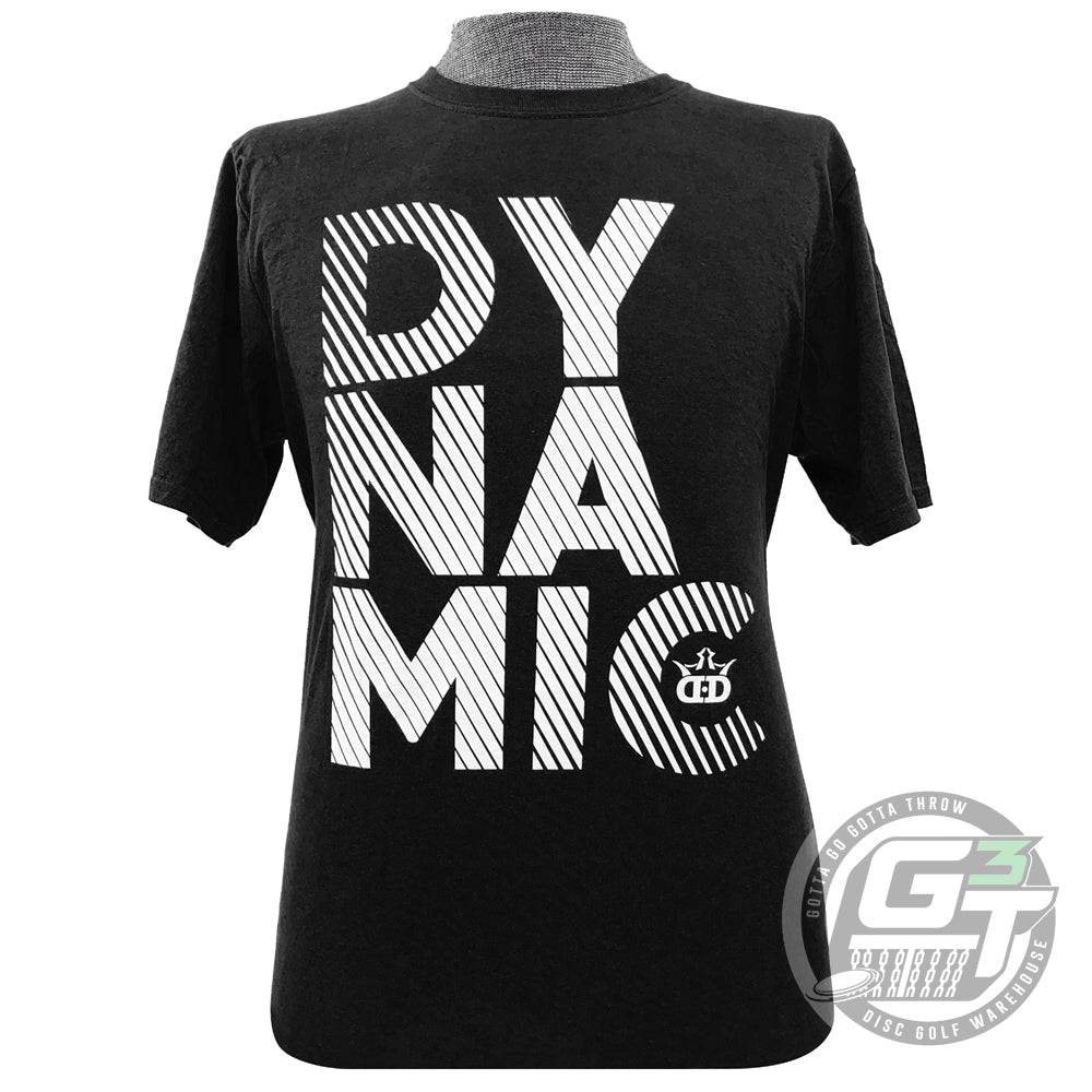 Dynamic Discs Apparel M / Black Dynamic Discs Stacked Short Sleeve Performance Disc Golf T-Shirt