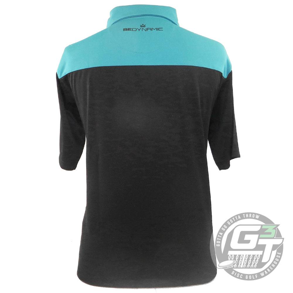 Dynamic Discs Two-Tone King D's Logo Short Sleeve Performance Disc Golf Polo Shirt - Gotta Go Gotta Throw