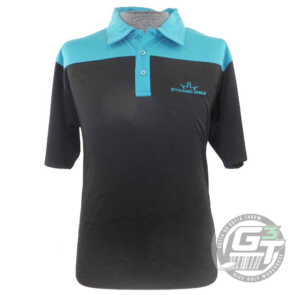 Dynamic Discs Two-Tone King D's Logo Short Sleeve Performance Disc Golf Polo Shirt - Gotta Go Gotta Throw