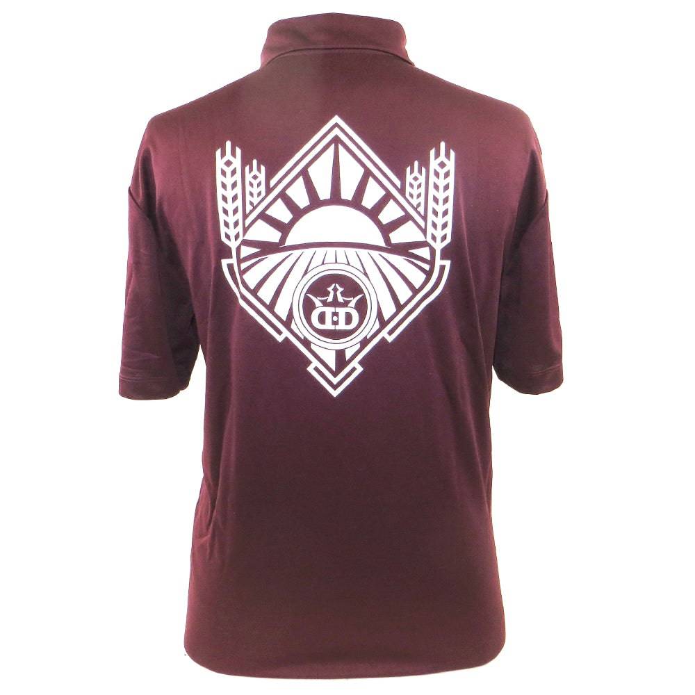 Dynamic Discs Wheat Sunset Short Sleeve Performance Disc Golf Polo Shirt - Gotta Go Gotta Throw