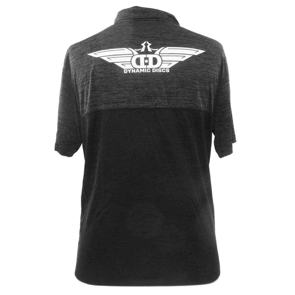 Dynamic Discs Apparel M / Black Dynamic Discs Wings Short Sleeve Performance Disc Golf Polo Shirt