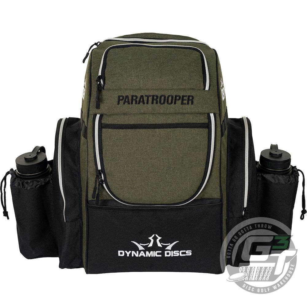 Dynamic Discs Bag Heather Olive Green Dynamic Discs Paratrooper Backpack Disc Golf Bag