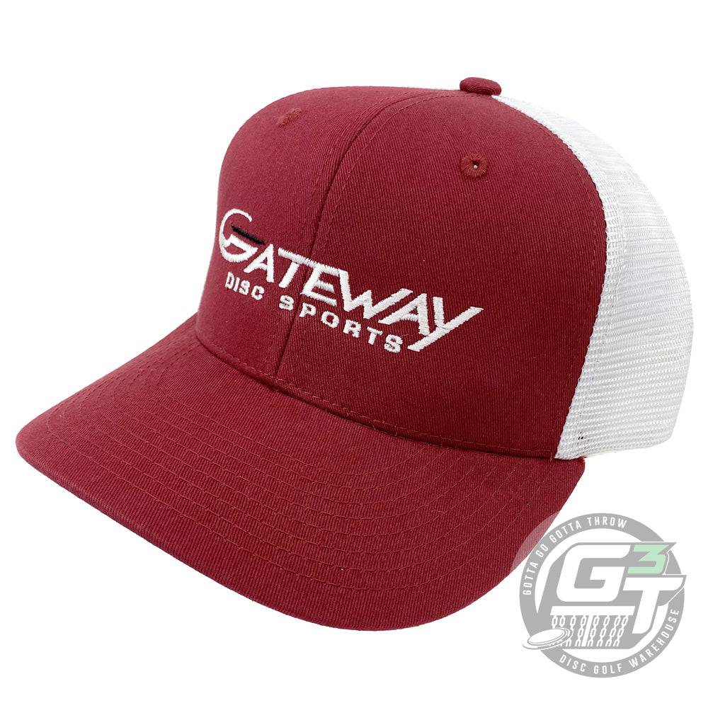Gateway Disc Sports Apparel Burgundy / White Gateway Disc Sports GDS Logo Snapback Mesh Disc Golf Hat