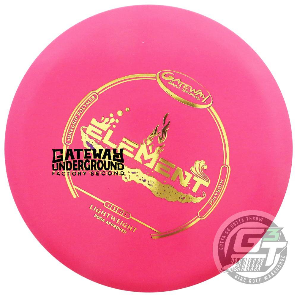 Gateway Disc Sports Golf Disc Gateway Factory Second Sure Grip Element Midrange Golf Disc