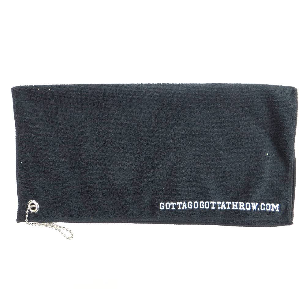 Gotta Go Gotta Throw Accessory Black Gotta Go Gotta Throw Embroidered 16" Micro-Fleece Disc Golf Towel