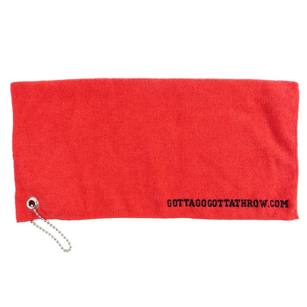 Gotta Go Gotta Throw Accessory Red Gotta Go Gotta Throw Embroidered 16" Micro-Fleece Disc Golf Towel