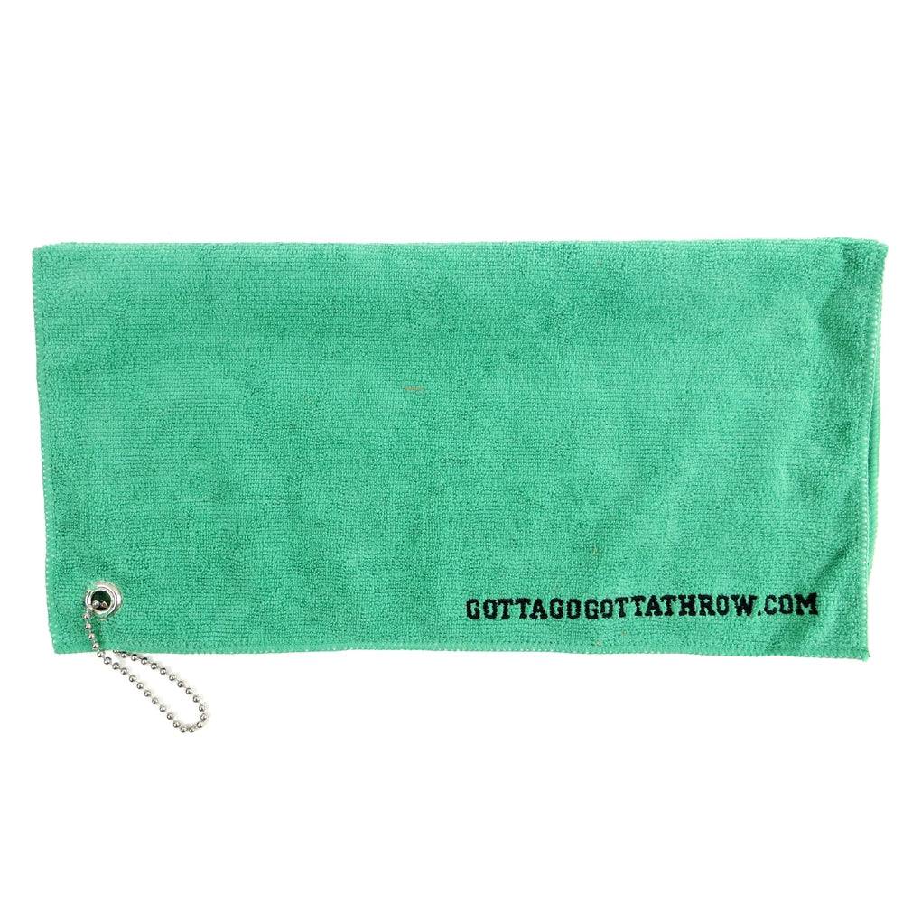 Gotta Go Gotta Throw Accessory Green Gotta Go Gotta Throw Embroidered 16" Micro-Fleece Disc Golf Towel