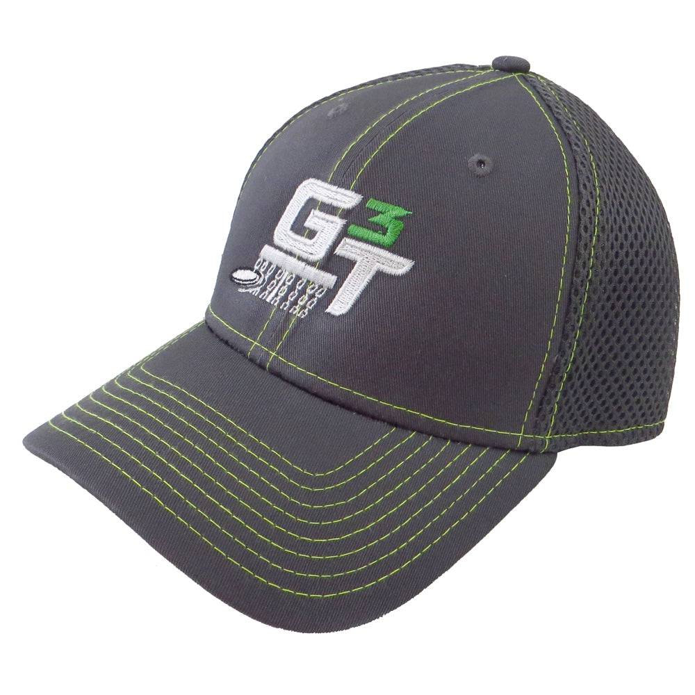 Gotta Go Gotta Throw Contrast Stitch G3T Logo Stretch Mesh Performance Disc Golf Hat - Gotta Go Gotta Throw