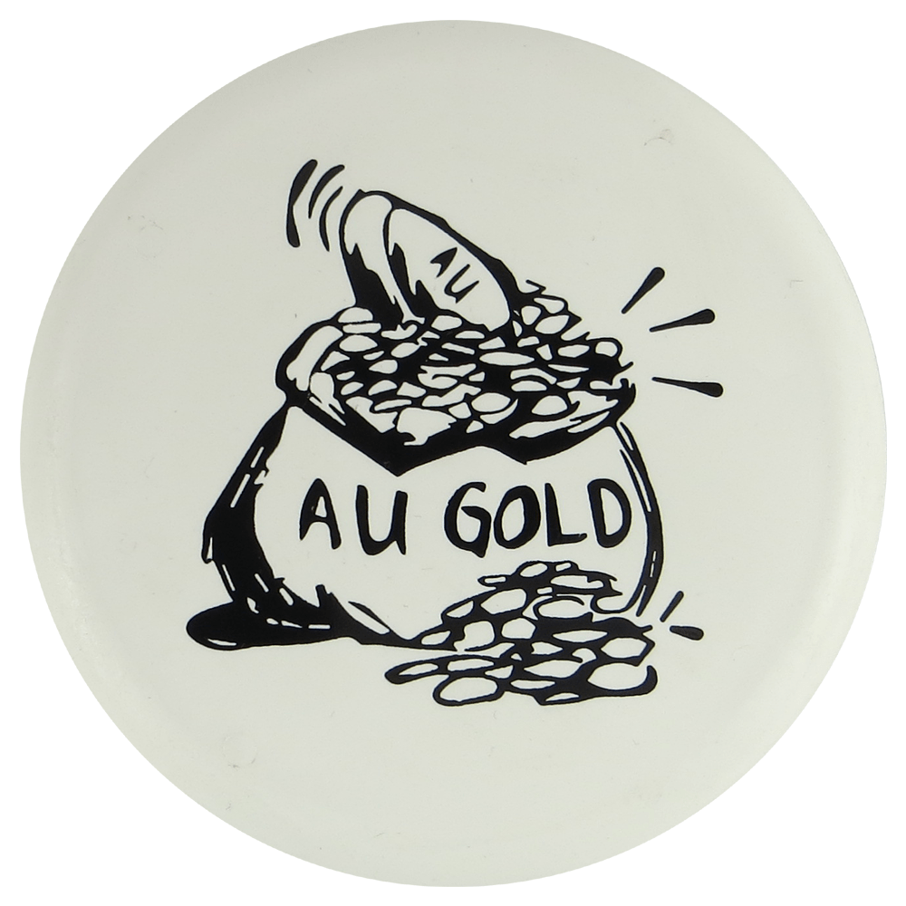 Gotta Go Gotta Throw Mini White / Little Flyer - 4.25" Gotta Go Gotta Throw Armstrong Ultimate AU Gold Inter-Locking Mini Marker Disc