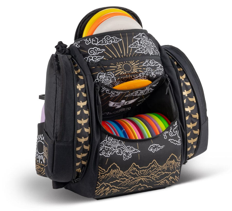 GripEQ Bag Black GripEQ Eagle McMahon Valhalla AX5 Signature Series Backpack Disc Golf Bag