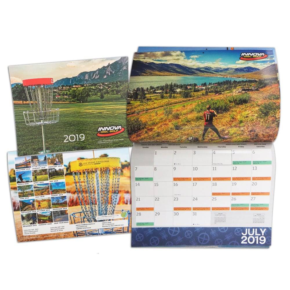 Innova 2019 Disc Golf Calendar - Gotta Go Gotta Throw