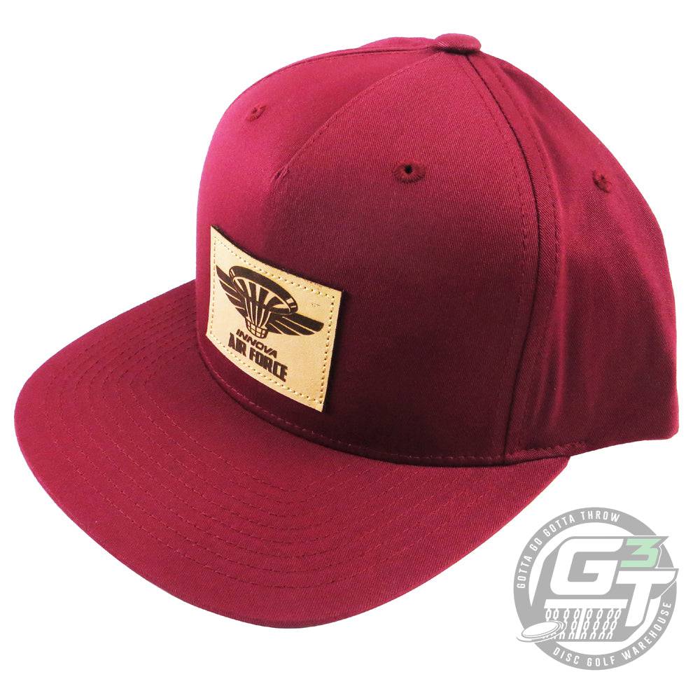 Innova Air Force Leather Patch Adjustable Disc Golf Hat - Gotta Go Gotta Throw