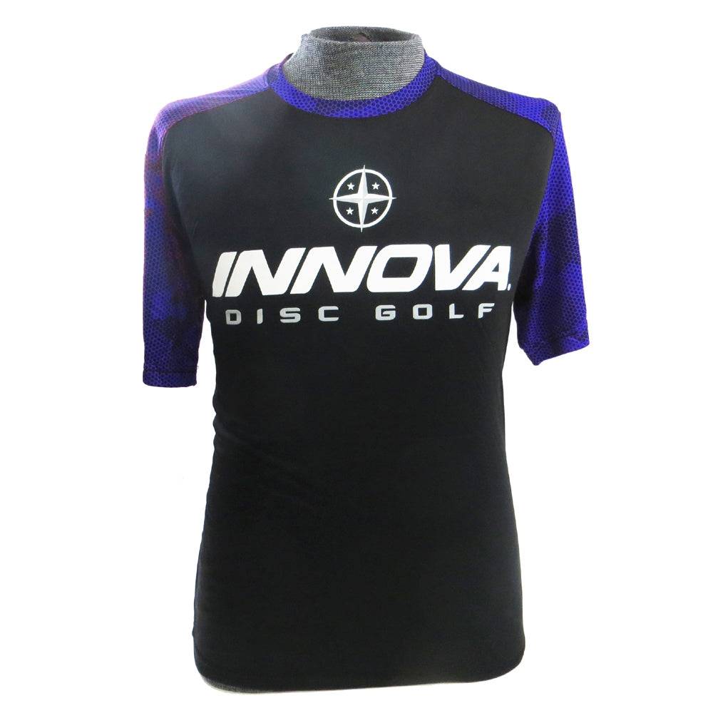 Innova Rising Star Hex Camo Short Sleeve Performance Disc Golf Jersey - Gotta Go Gotta Throw