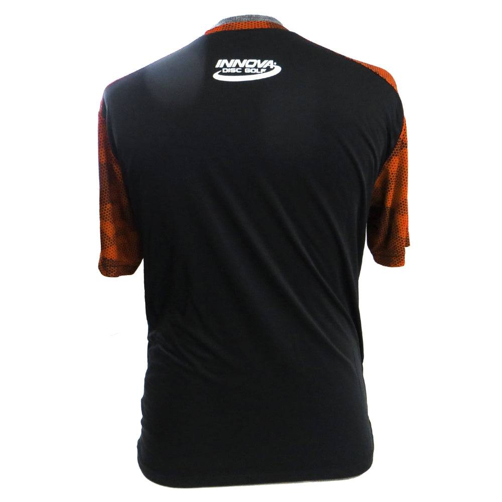 Innova Rising Star Hex Camo Short Sleeve Performance Disc Golf Jersey - Gotta Go Gotta Throw