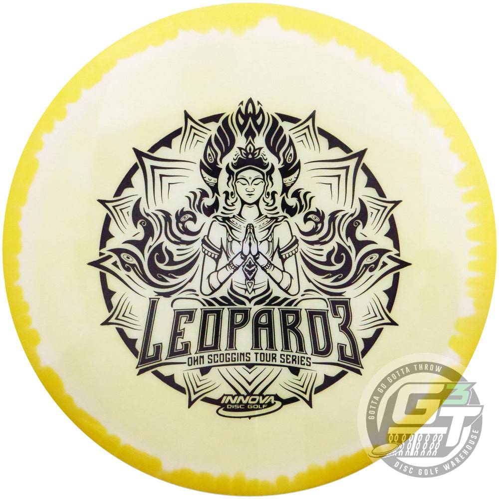 Innova Golf Disc 173-175g Innova Limited Edition 2021 Tour Series Ohn Scoggins PDGA Masters World Champion Commemorative Bottom Stamp Halo Star Leopard3 Fairway Driver Golf Disc