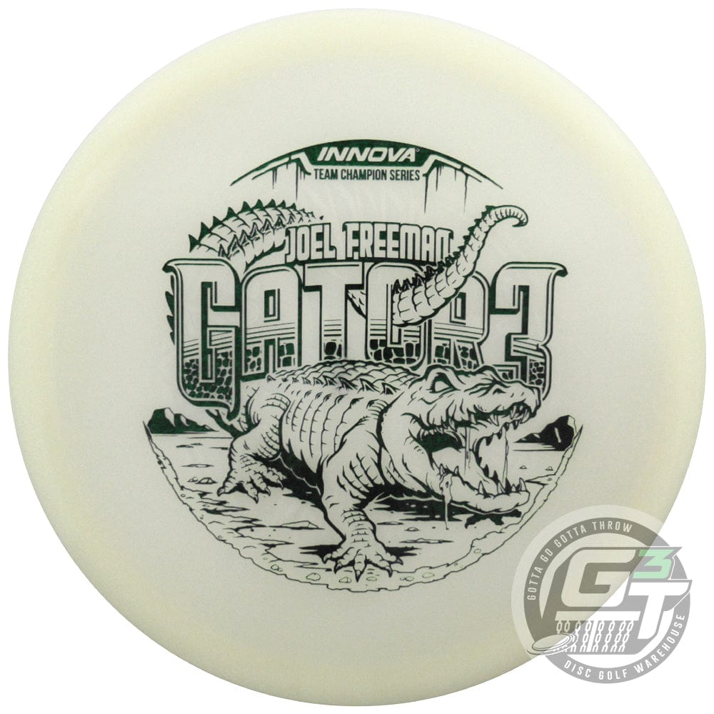 Innova Golf Disc 173-175g Innova Limited Edition 2022 Tour Series Joel Freeman DGPT Match Play Championship Commemorative Glow Champion Gator3 Midrange Golf Disc