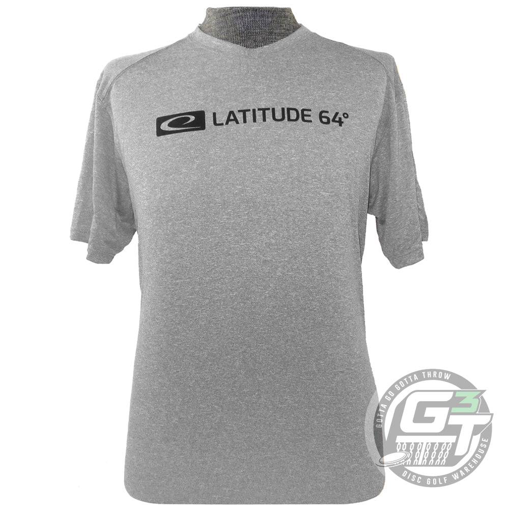 Latitude 64 Golf Discs Apparel M / Light Gray Latitude 64 Bar Stamp Dri-Fit Short Sleeve Performance Disc Golf T-Shirt