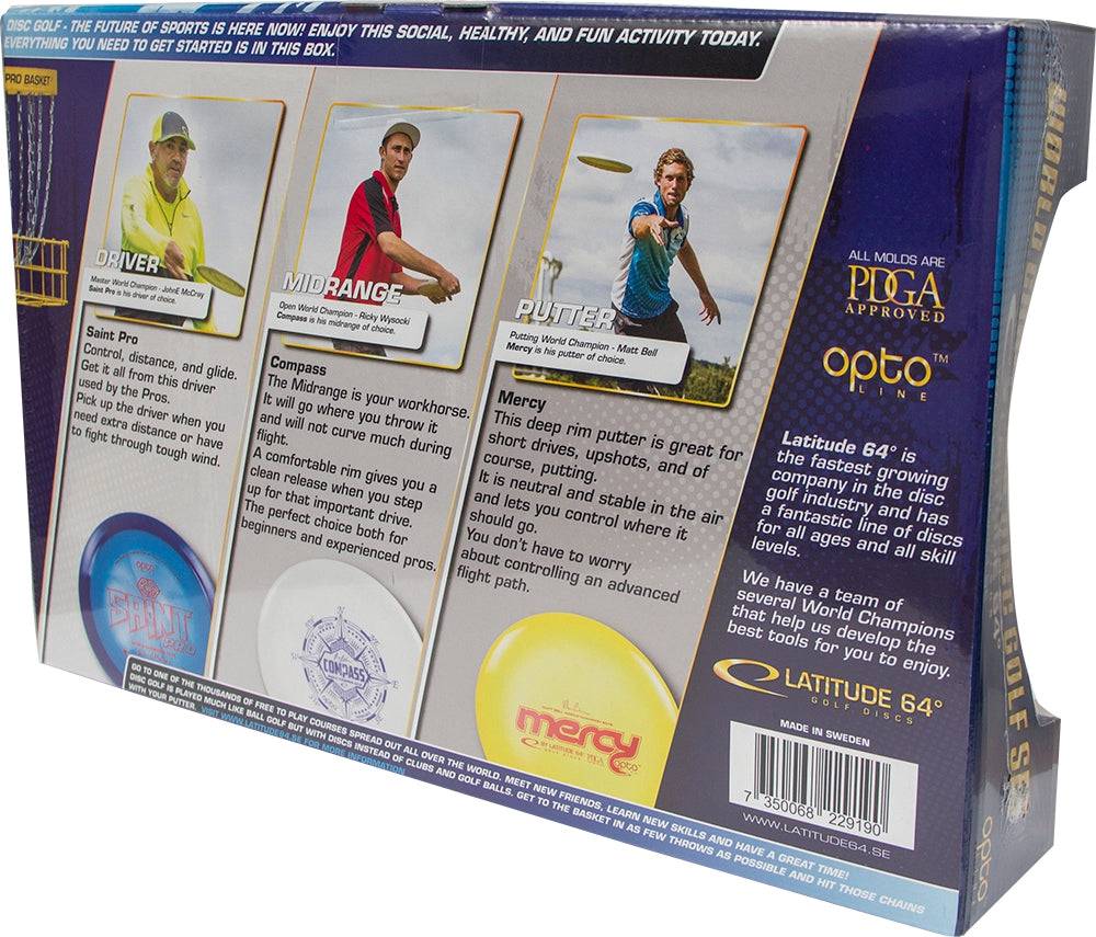 Latitude 64 Golf Discs Golf Disc Latitude 64 3-Disc Opto World Champion Starter Disc Golf Set