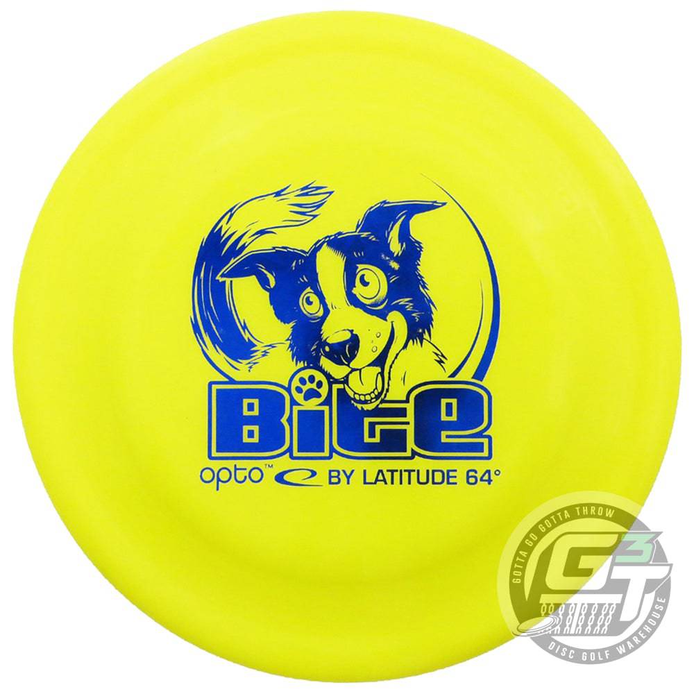 Latitude 64 Golf Discs Ultimate Yellow Latitude 64 Opto Bite Dog & Catch Disc
