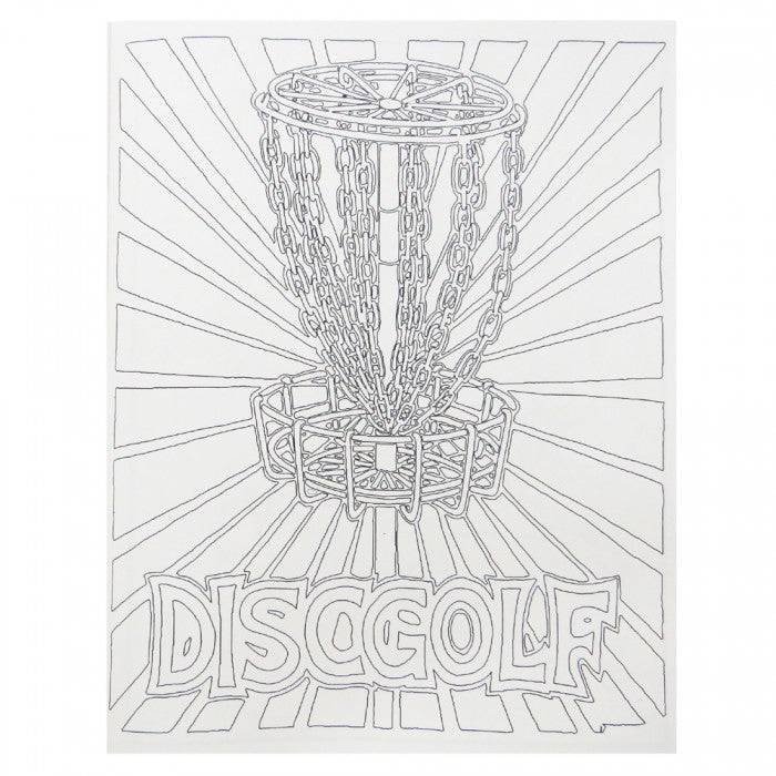 Book: The Disc Golf Coloring Book - by Alan Hansen Begg - Gotta Go Gotta Throw