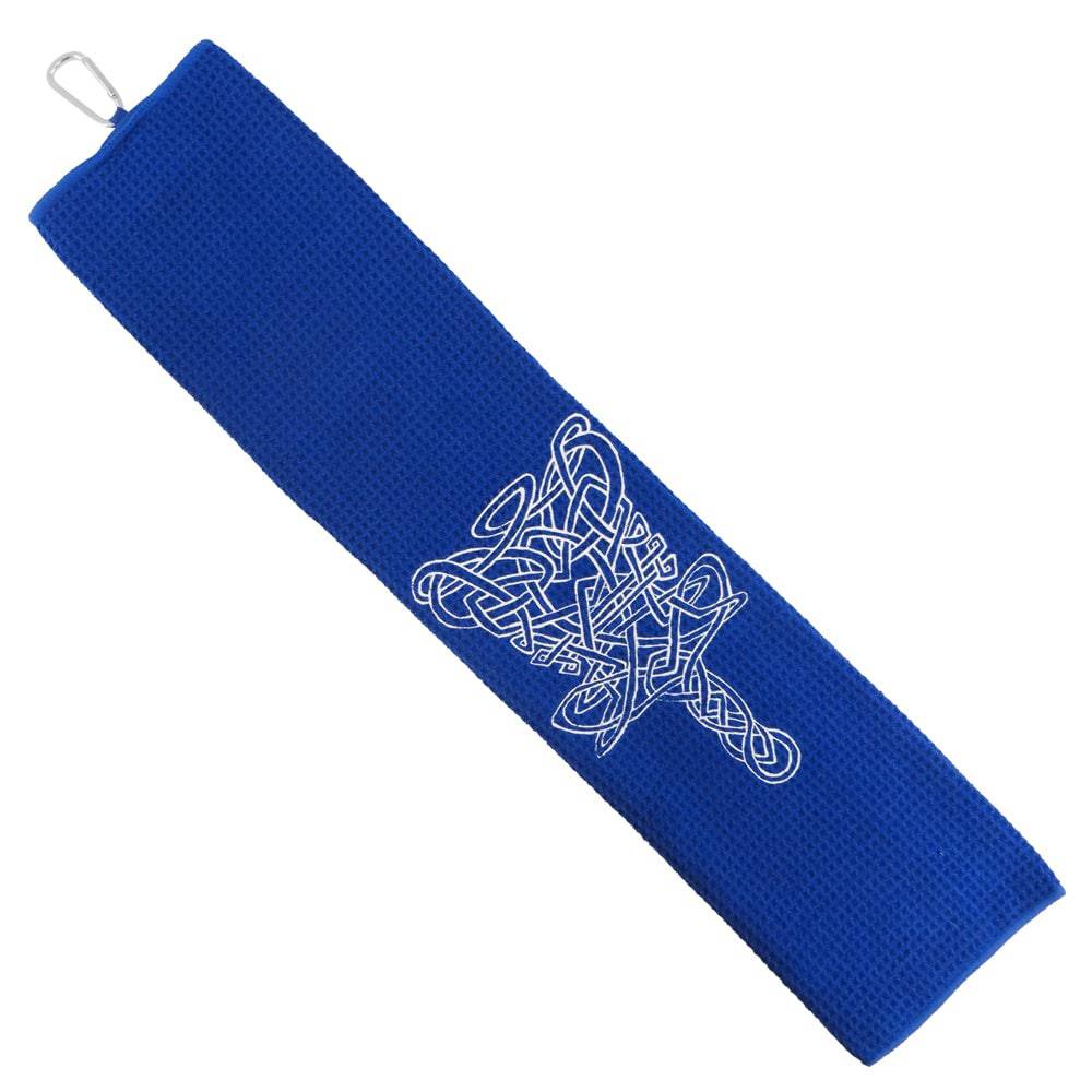Long Tee Disc Golf Accessory Blue Long Tee Infinite Basket Microfiber Tri-Fold Disc Golf Towel