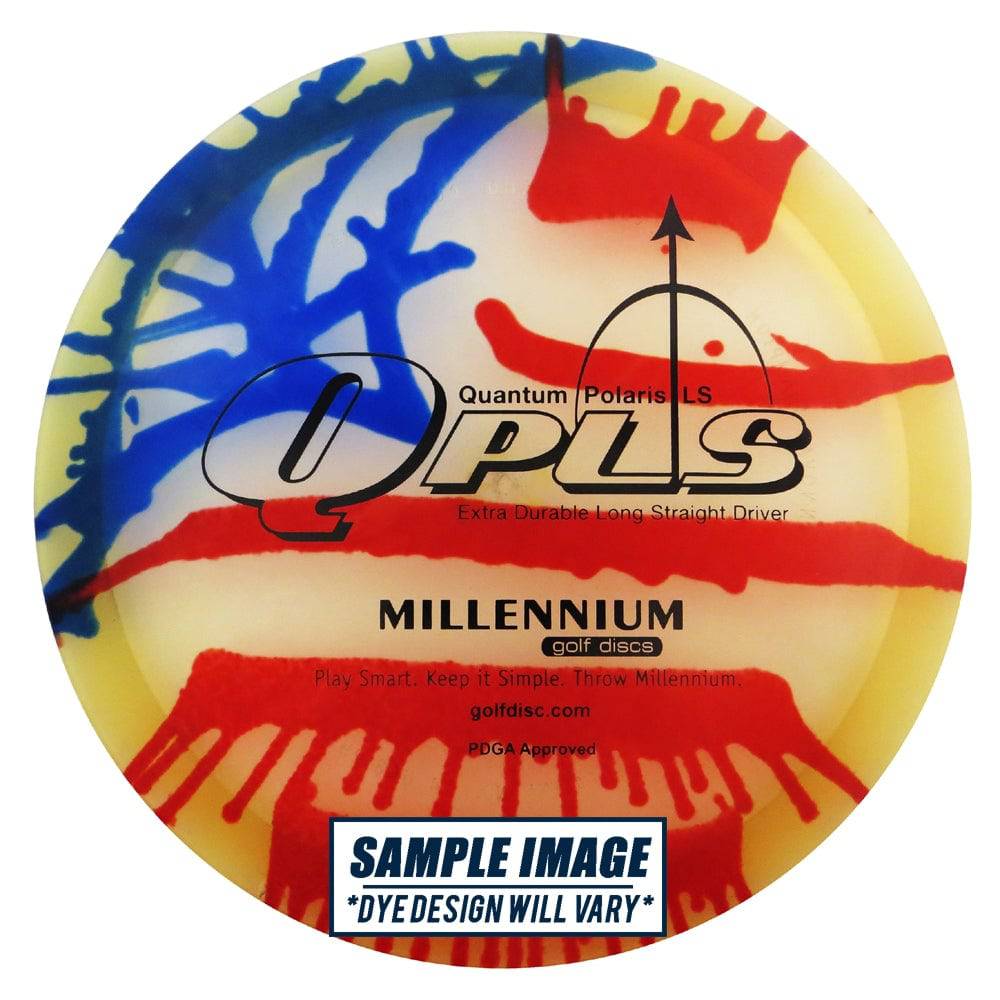 Millennium Golf Discs Golf Disc Millennium Tie-Dye Quantum Polaris LS Fairway Driver Golf Disc