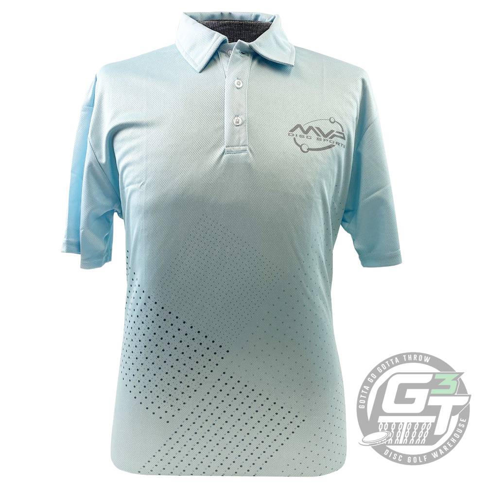 MVP Disc Sports Apparel M / Green MVP Disc Sports Dot Matrix Sublimated Short Sleeve Performance Disc Golf Polo Shirt