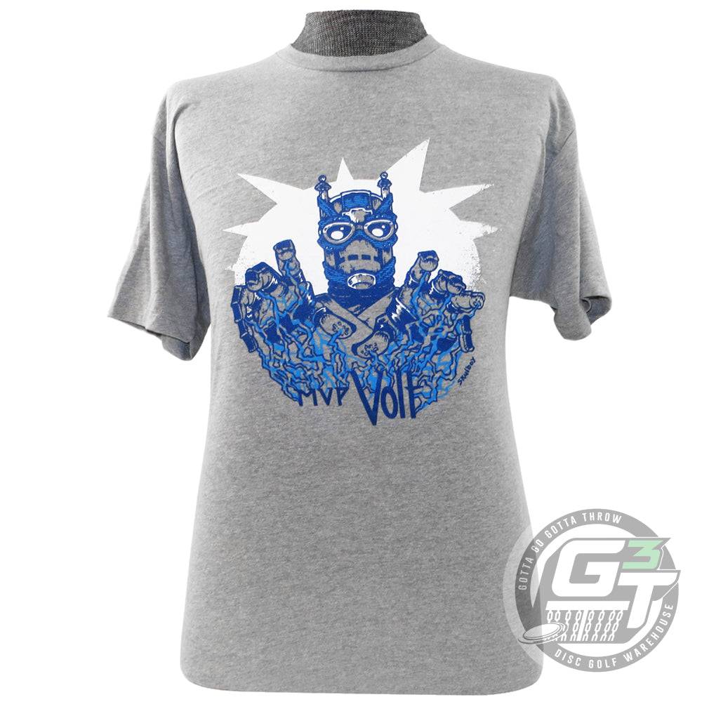 MVP Disc Sports Apparel M / Gray MVP Disc Sports Skullboy Doc Volt Short Sleeve Disc Golf T-Shirt