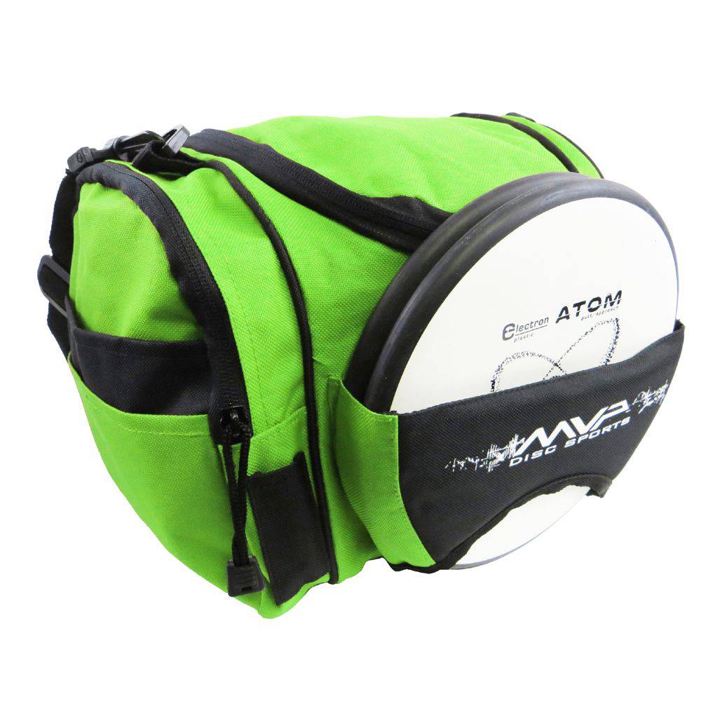 MVP Disc Sports Bag Lime Green MVP Beaker Competition Disc Golf Bag with Back Straps