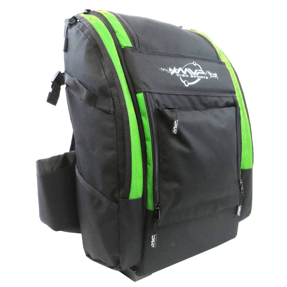 MVP Disc Sports Bag Lime Green MVP Voyager Pro Backpack Disc Golf Bag