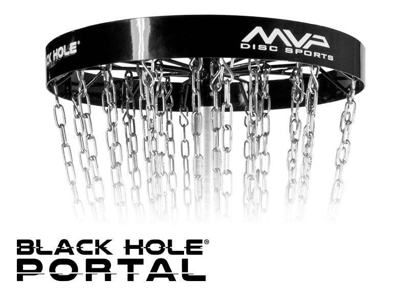 MVP Disc Sports Basket Portable / Black MVP Black Hole Portal 30-Chain Disc Golf Basket