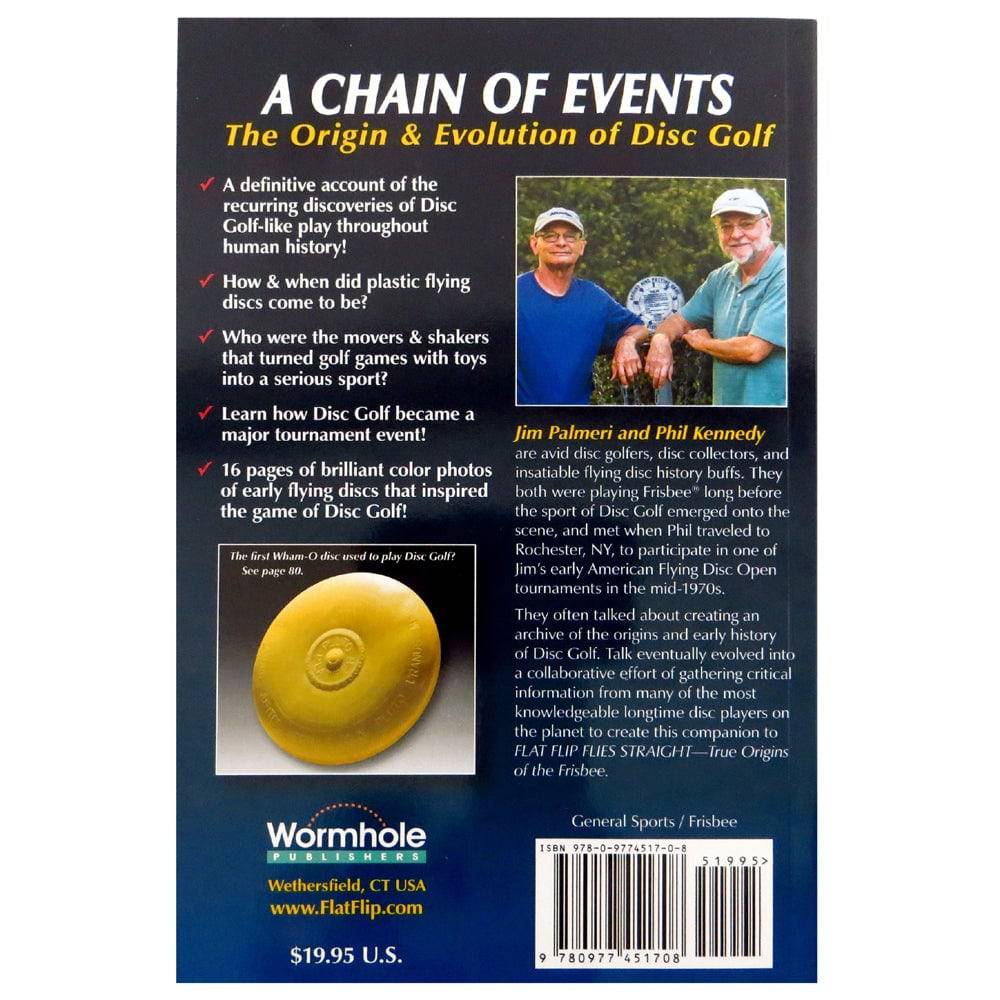 Book: A Chain of Events - The Origin & Evolution of Disc Golf - by Jim Palmeri - Gotta Go Gotta Throw