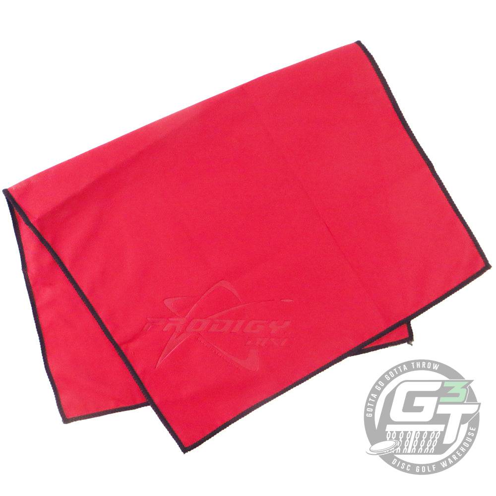 Prodigy Disc Accessory Red Prodigy Logo Microfiber Disc Golf Towel