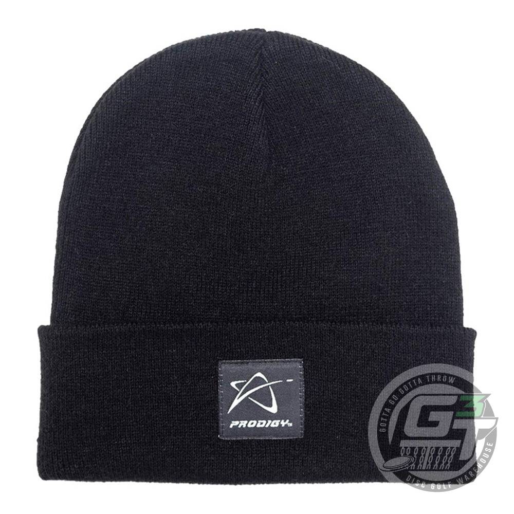 Prodigy Disc Apparel Black Prodigy Star Logo Knit Beanie Winter Disc Golf Hat