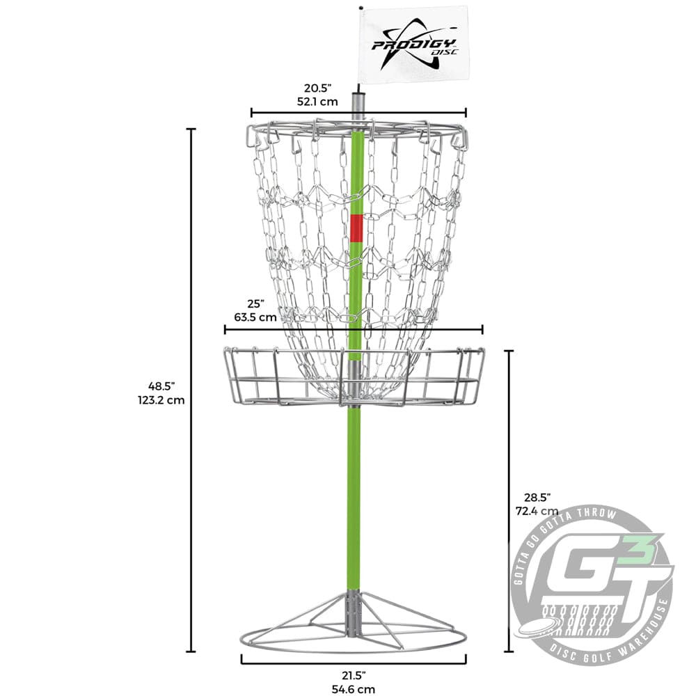Prodigy Disc Basket Prodigy Mobile 15-Chain Disc Golf Basket Practice Set