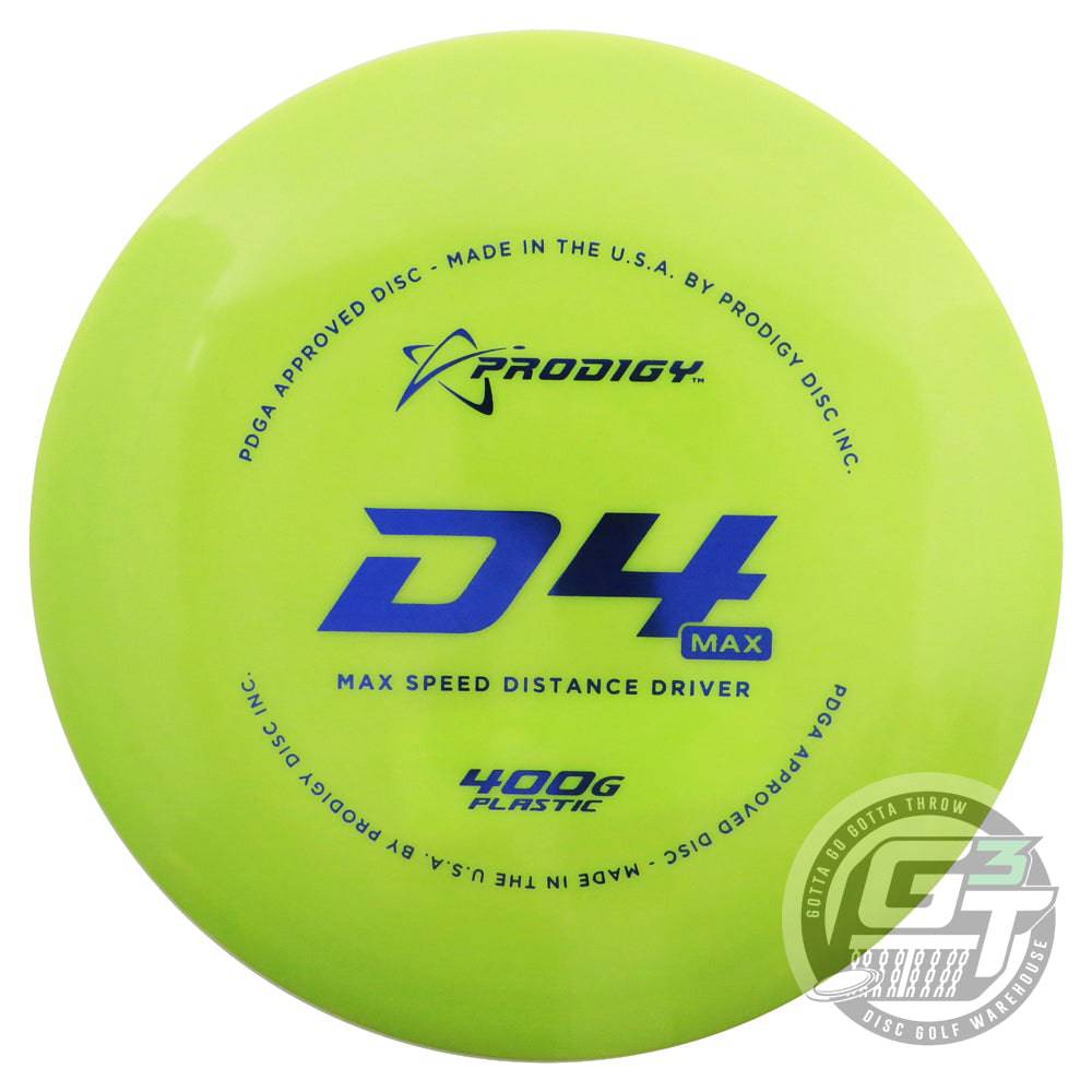 Prodigy Disc Golf Disc Prodigy 400G Series D4 Max Distance Driver Golf Disc